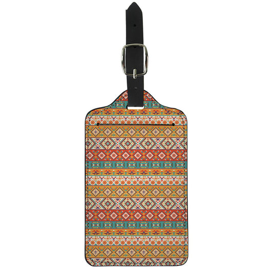 Navajo Native Pattern Print Luggage Tag