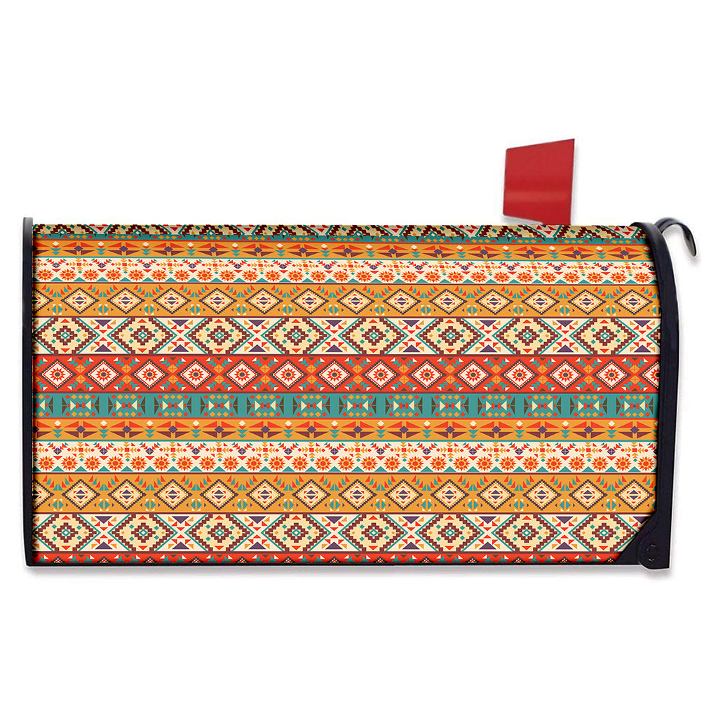 Navajo Native Pattern Print Mailbox Cover