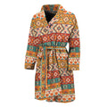 Navajo Native Pattern Print Men's Bathrobe