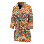 Navajo Native Pattern Print Men's Bathrobe