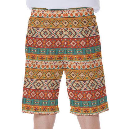 Navajo Native Pattern Print Men's Beach Shorts