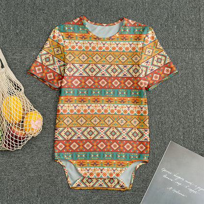 Navajo Native Pattern Print Men's Bodysuit
