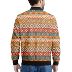 Navajo Native Pattern Print Men's Bomber Jacket