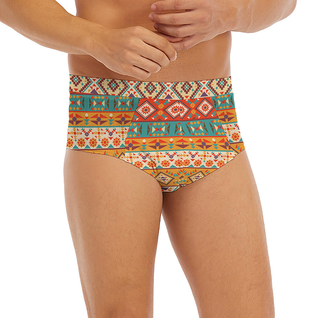 Navajo Native Pattern Print Men's Briefs