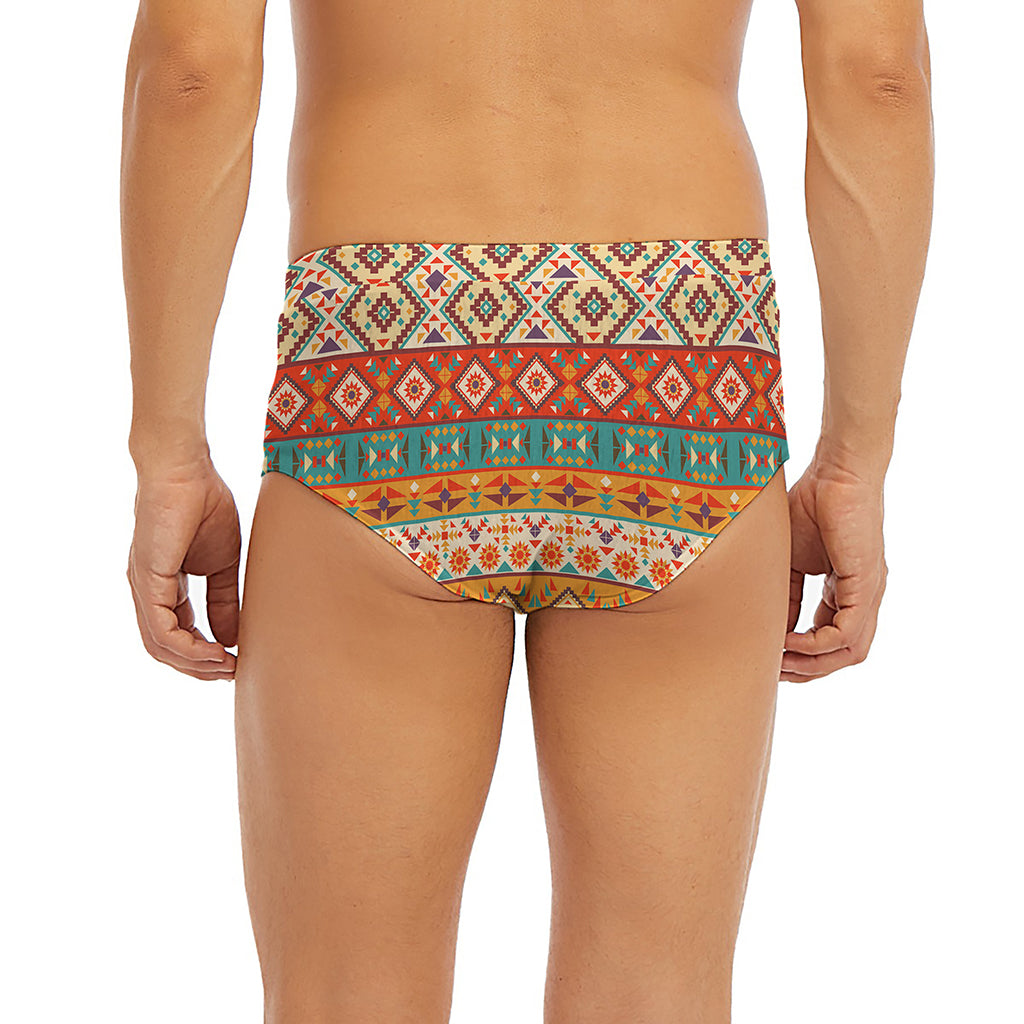 Navajo Native Pattern Print Men's Briefs