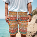 Navajo Native Pattern Print Men's Cargo Shorts