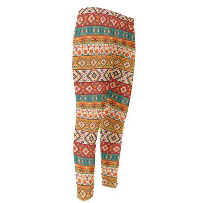 Navajo Native Pattern Print Men's Compression Pants