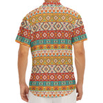 Navajo Native Pattern Print Men's Deep V-Neck Shirt