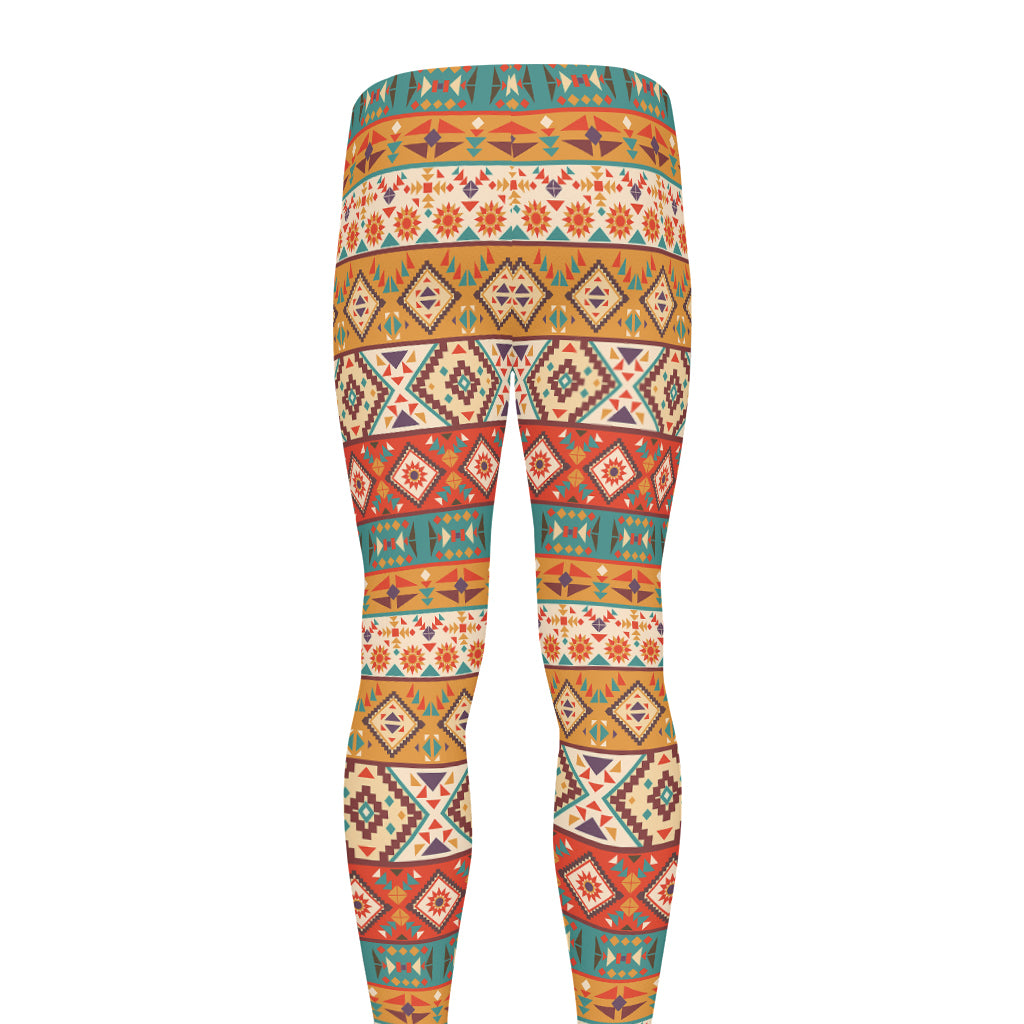 Navajo Native Pattern Print Men's leggings