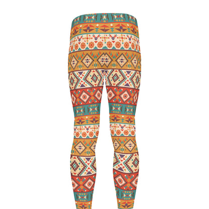 Navajo Native Pattern Print Men's leggings