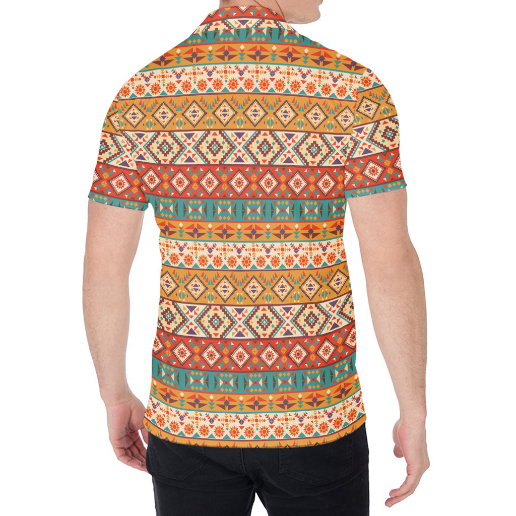 Navajo Native Pattern Print Men's Shirt