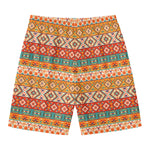 Navajo Native Pattern Print Men's Swim Trunks