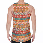 Navajo Native Pattern Print Men's Velvet Tank Top