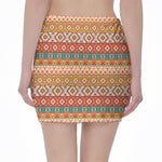 Navajo Native Pattern Print Pencil Mini Skirt