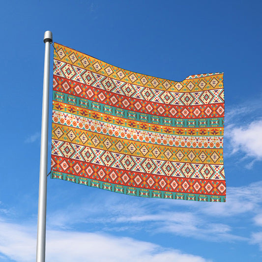 Navajo Native Pattern Print Polyester Flag