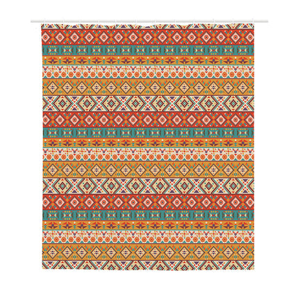 Navajo Native Pattern Print Polyester Shower Curtain