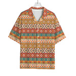 Navajo Native Pattern Print Rayon Hawaiian Shirt