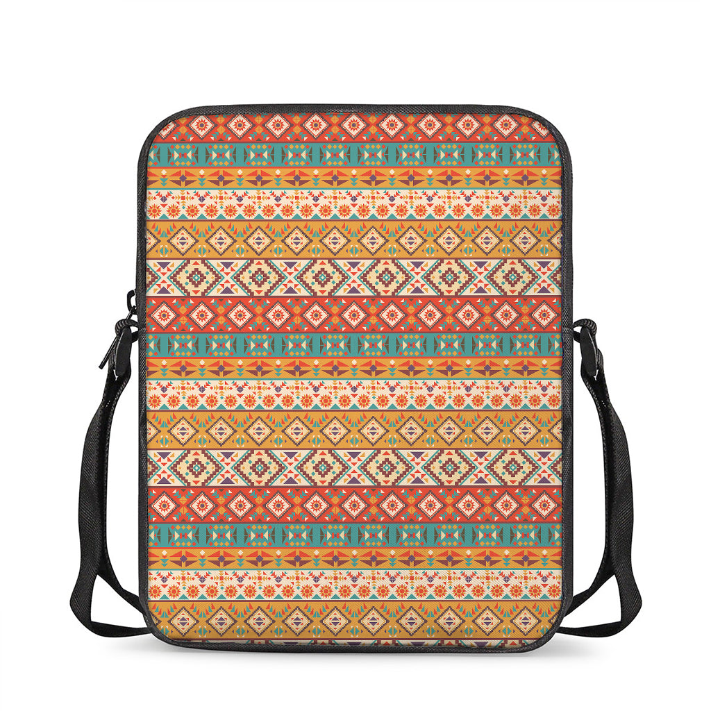 Navajo Native Pattern Print Rectangular Crossbody Bag