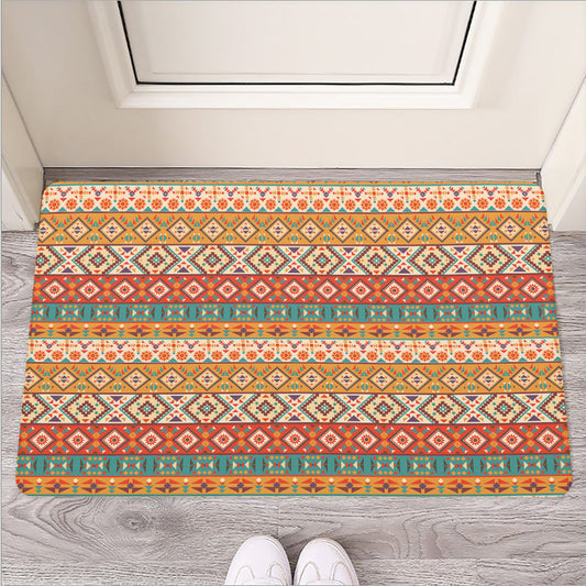 Navajo Native Pattern Print Rubber Doormat