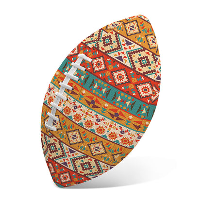 Navajo Native Pattern Print Rugby Ball