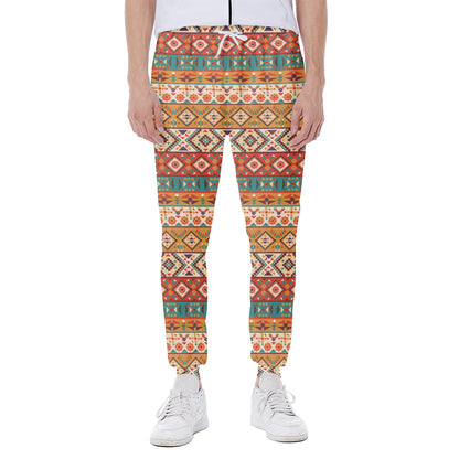 Navajo Native Pattern Print Scuba Joggers