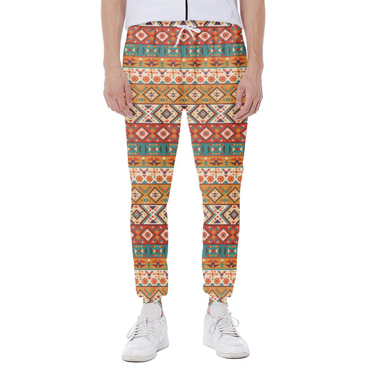 Navajo Native Pattern Print Scuba Joggers