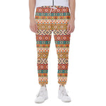 Navajo Native Pattern Print Scuba Joggers