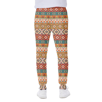 Navajo Native Pattern Print Scuba Joggers