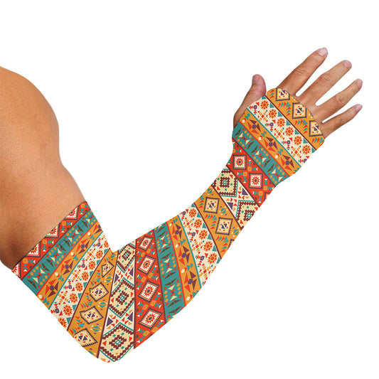 Navajo Native Pattern Print Sun Protection Arm Sleeves