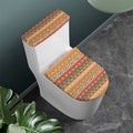 Navajo Native Pattern Print Toilet Lid And Tank Cover Set
