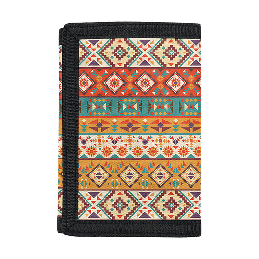 Navajo Native Pattern Print Trifold Wallet