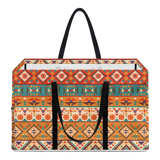 Navajo Native Pattern Print Utility Tote Bag