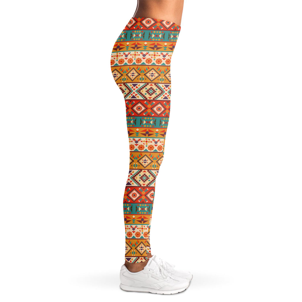 Navajo Native Pattern Print Women's Leggings