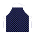 Navy And Black Buffalo Plaid Print Adjustable Apron