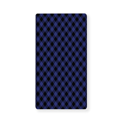 Navy And Black Buffalo Plaid Print Baby Crib Sheet