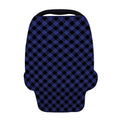 Navy And Black Buffalo Plaid Print Baby Seat Cover