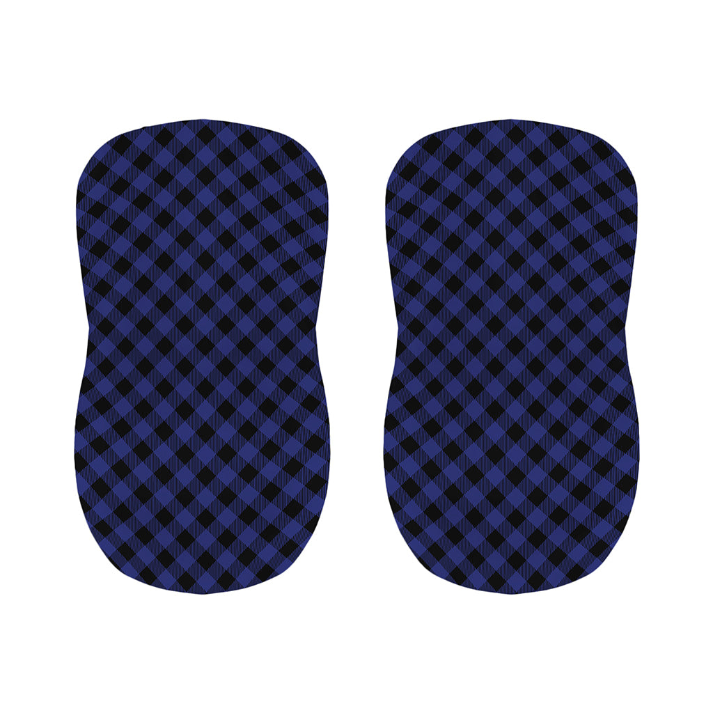 Navy And Black Buffalo Plaid Print Bar Stool Covers