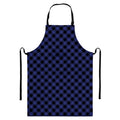 Navy And Black Buffalo Plaid Print Bib Apron With Pocket