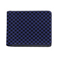 Navy And Black Buffalo Plaid Print Bifold Wallet