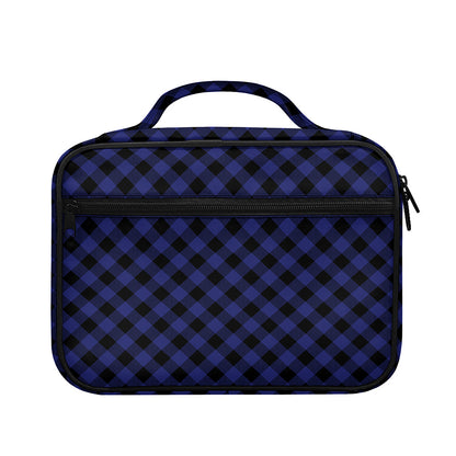 Navy And Black Buffalo Plaid Print Briefcase Bible Bag