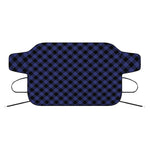 Navy And Black Buffalo Plaid Print Car Windshield Snow Cover