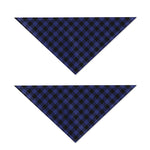 Navy And Black Buffalo Plaid Print Dog Bandana