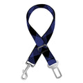 Navy And Black Buffalo Plaid Print Dog Seat Belt