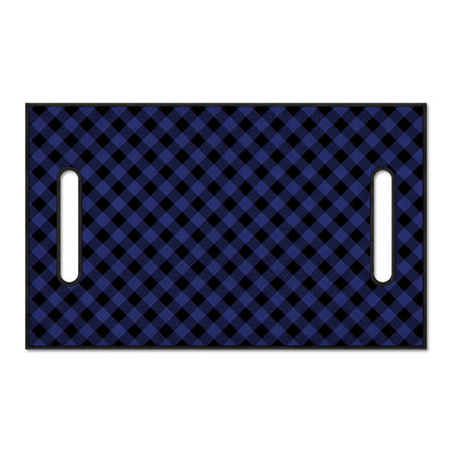 Navy And Black Buffalo Plaid Print Golf Cart Seat Cover