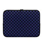 Navy And Black Buffalo Plaid Print Laptop Sleeve