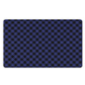 Navy And Black Buffalo Plaid Print Polyester Doormat