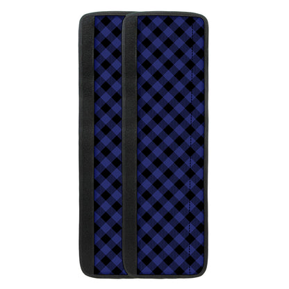 Navy And Black Buffalo Plaid Print Refrigerator Handle Covers