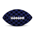 Navy And Black Buffalo Plaid Print Rugby Ball