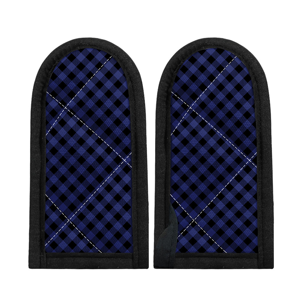 Navy And Black Buffalo Plaid Print Skillet Handle Cover