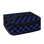 Navy And Black Buffalo Plaid Print Small Lunch Bag